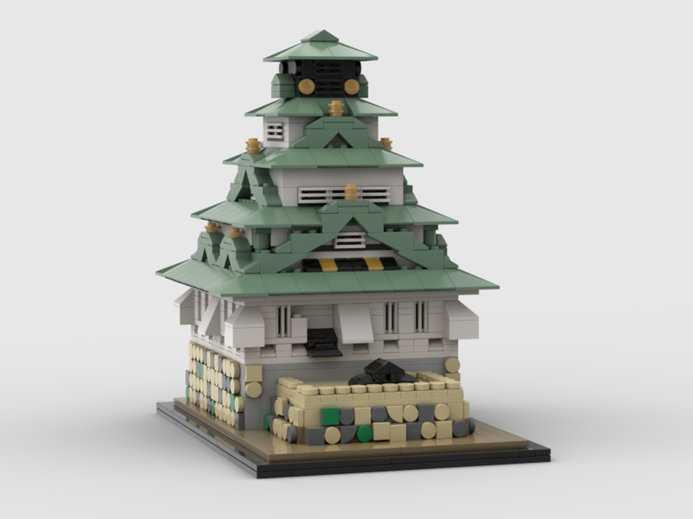 LEGO MOC Osaka castle by Giganbrick | Rebrickable - Build with LEGO