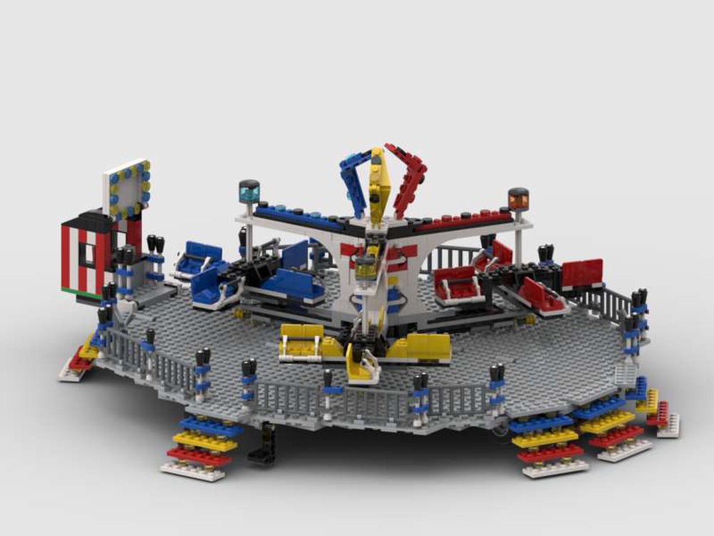 LEGO MOC Modification of Lego Fairground Mixer 10244 by Gdale Rebrickable Build with LEGO