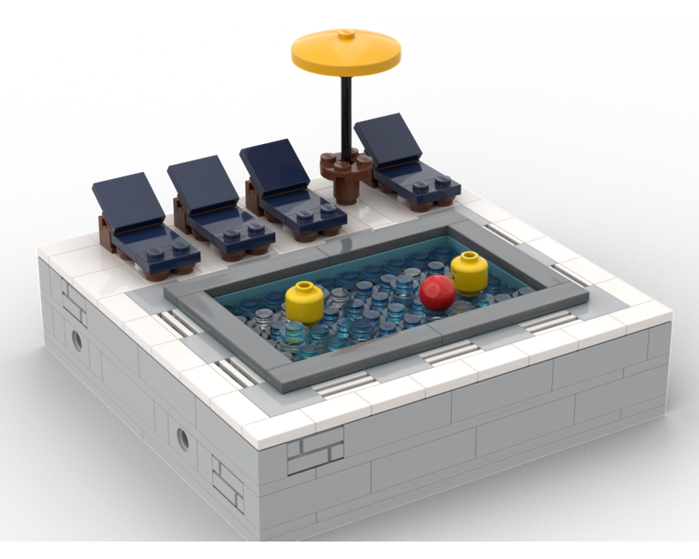 LEGO MOC Swimming pool by noggels Rebrickable Build