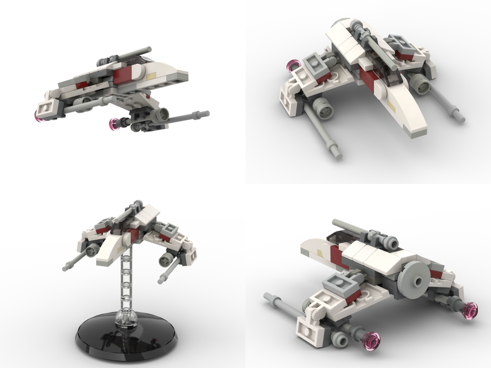 Lego Moc Mini E-Wing By Uldryth | Rebrickable - Build With Lego