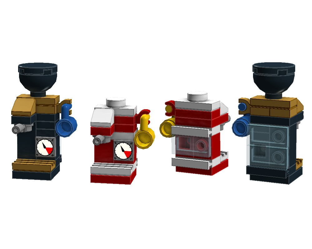 LEGO MOC Italian Coffee Machine by DaBriks Rebrickable Build with LEGO