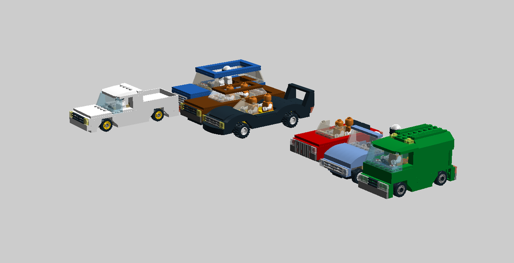 custom lego construction vehicles