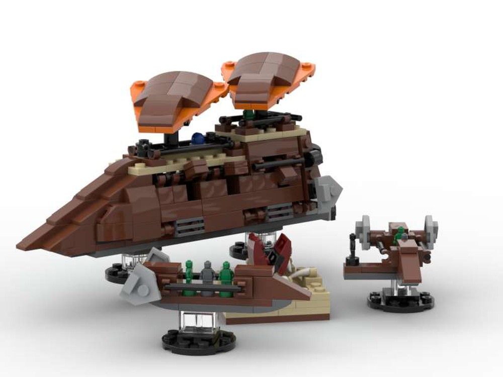 LEGO MOC Jabba's Sail Barge Mini - Episode VI by 6211 | Rebrickable ...