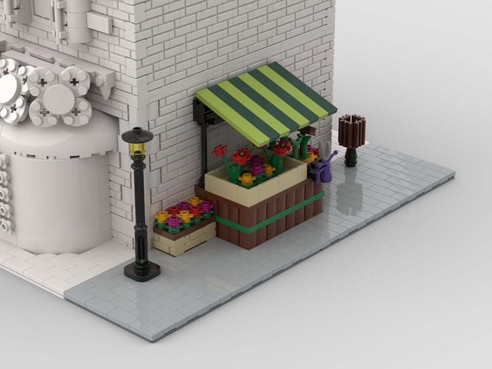 Modular Corner Flower Stand | Turn every modular model into a corner