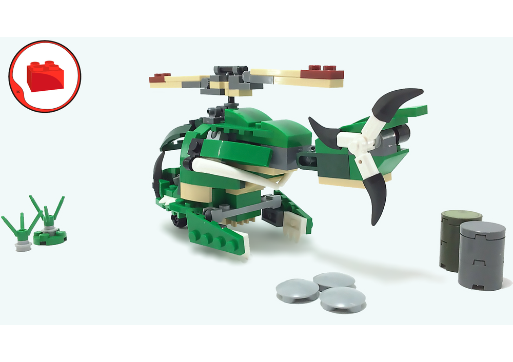 LEGO MOC LEGO MOC Helicopter - LEGO CREATOR 31058 alternative build ...