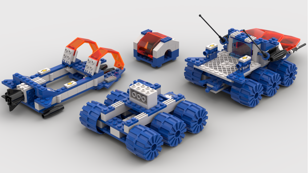 LEGO MOC 6957 Solar Snooper Ice Planet Color Scheme by zero g is fun Rebrickable Build with LEGO