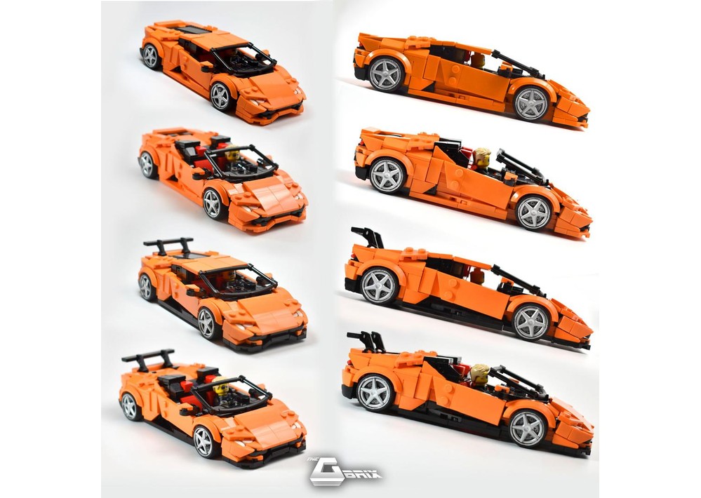 LEGO MOC Lamborghini Huracan 5in1 8stud wide Speed Champions