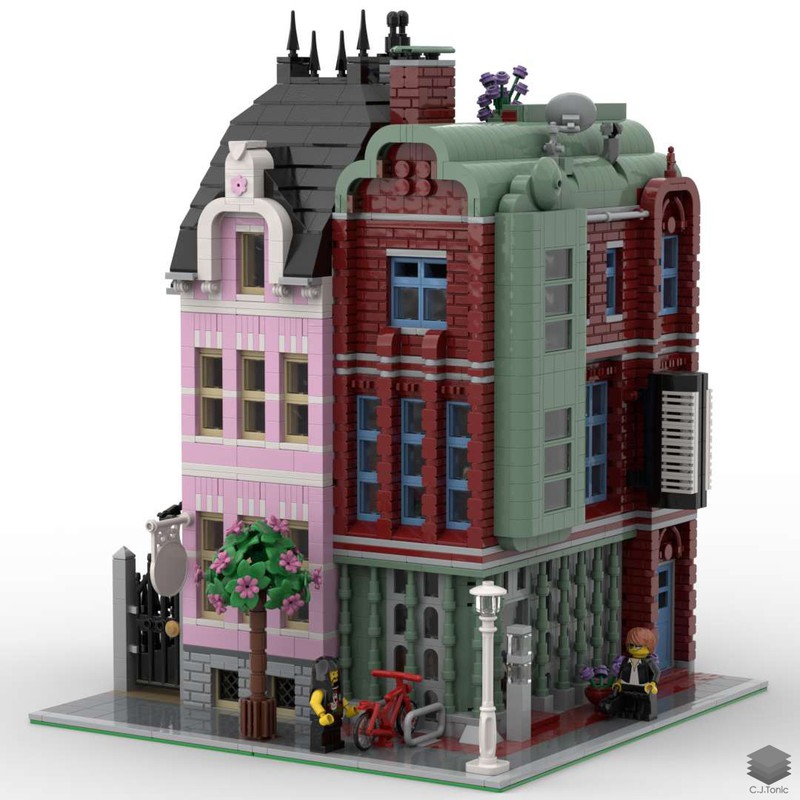 LEGO MOC Modular Music Store by cjtonic | Rebrickable - Build with LEGO