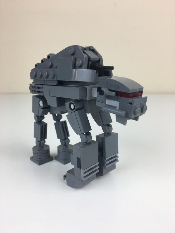 Lego micro scale AT-ST walker. It was very hard to capture…