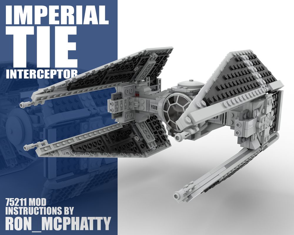 tillykke hval markedsføring LEGO MOC Imperial TIE Interceptor set 75211 MOD by ron_mcphatty |  Rebrickable - Build with LEGO