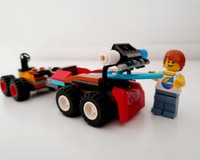 Alternate build 30361+ 30369 - Mini Buggy with Surfboard trailer