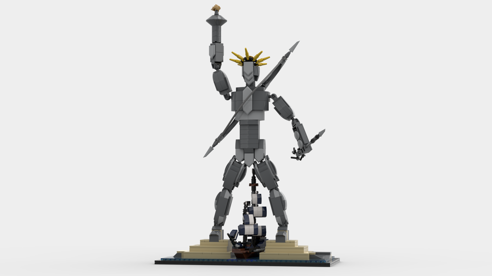 Lego Moc The Colossus Of Rhodos By Legomicha Rebrickable Build With Lego