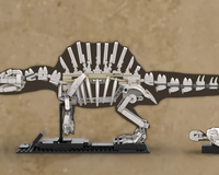 Spinosaurus Skeleton + Sea Turtle - Alternative Build for 21320 Dinosaur Fossils