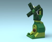 Green Dutch Wind Mill