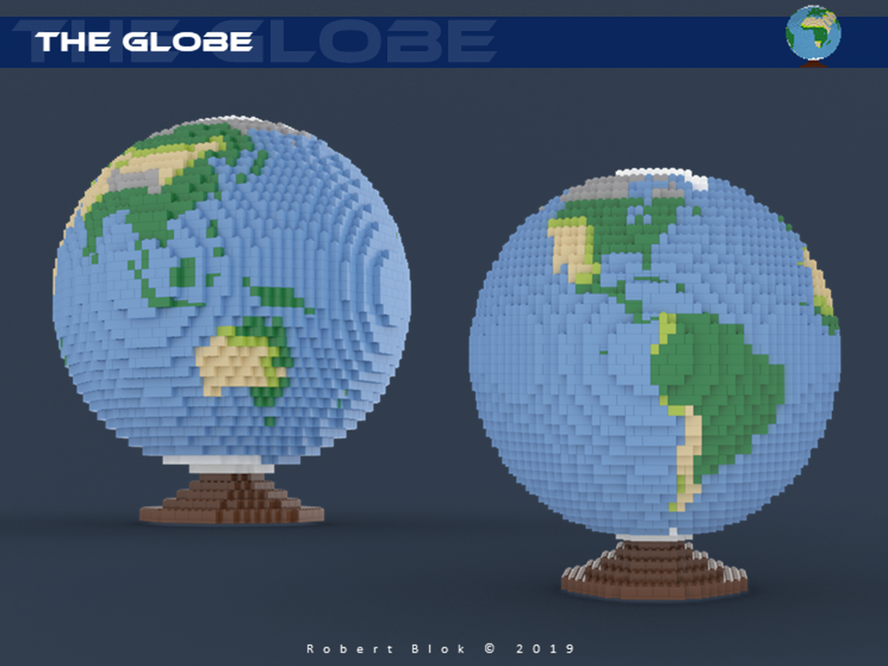 LEGO MOC Globe by Eyevanho  Rebrickable - Build with LEGO