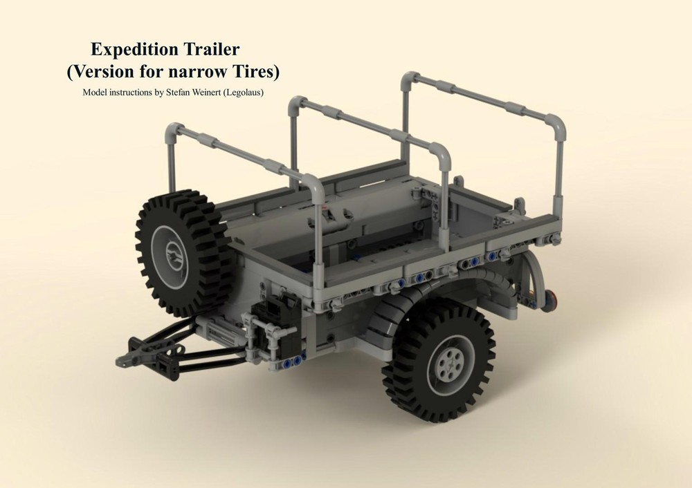 LEGO MOC-47802 Expedition Trailer (Version for narrow Tires) by ...