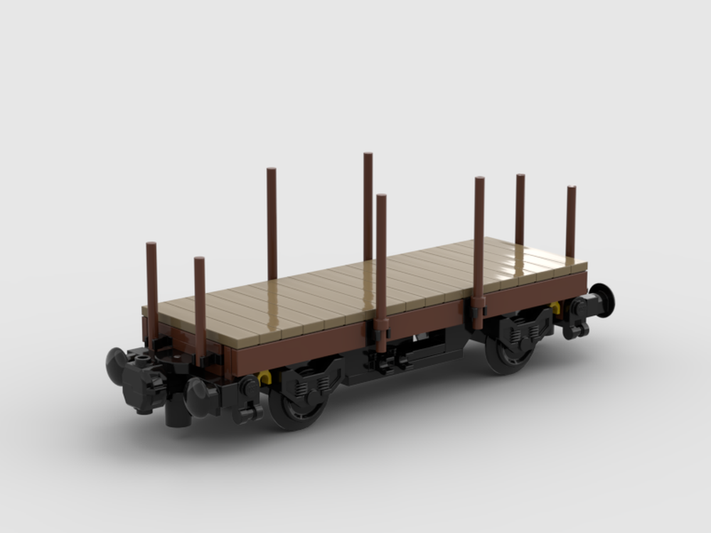 LEGO MOC Small flatbed carriage by jirin Rebrickable Build with LEGO