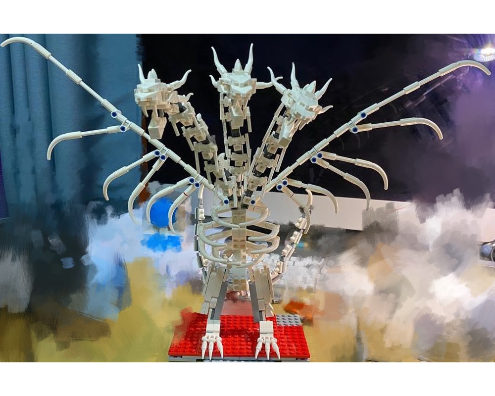 LEGO MOC Fossil of King Ghidorah by dicksonyip | Rebrickable - Build