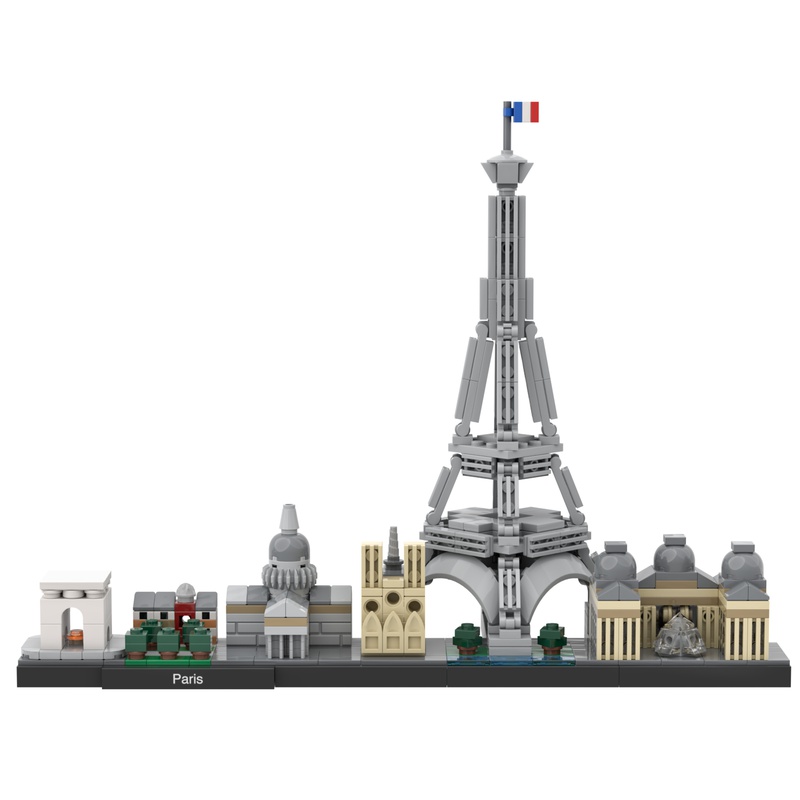 LEGO MOC Paris Skyline (21044) mod by benbuildslego