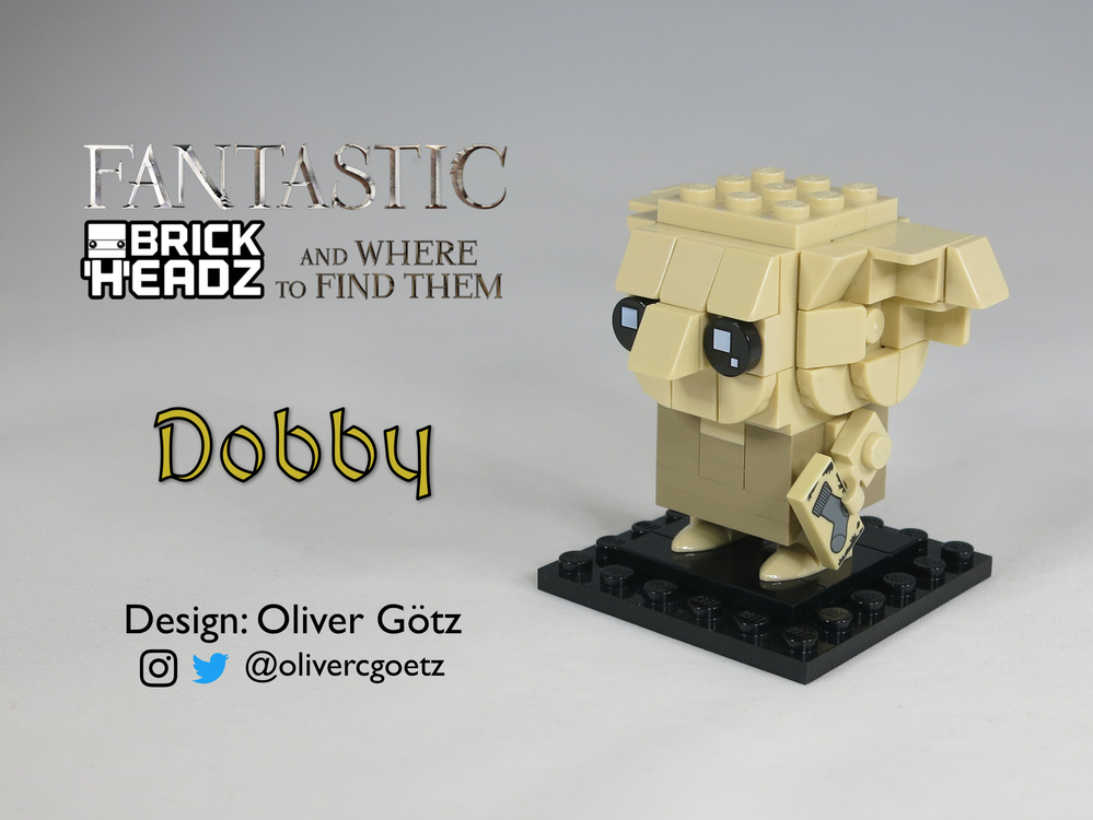 LEGO MOC Fantastic BrickHeadz and Where to Find Them: Dobby by olivercgoetz