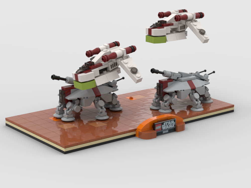 LEGO MOC Republic Gunships On Geonosis Diorama By @Bas_Solo_Bricks1988 ...