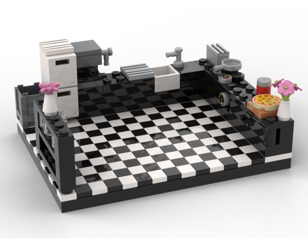 LEGO MOC Kitchen for Modular House by Nicole1 | Rebrickable - Build ...