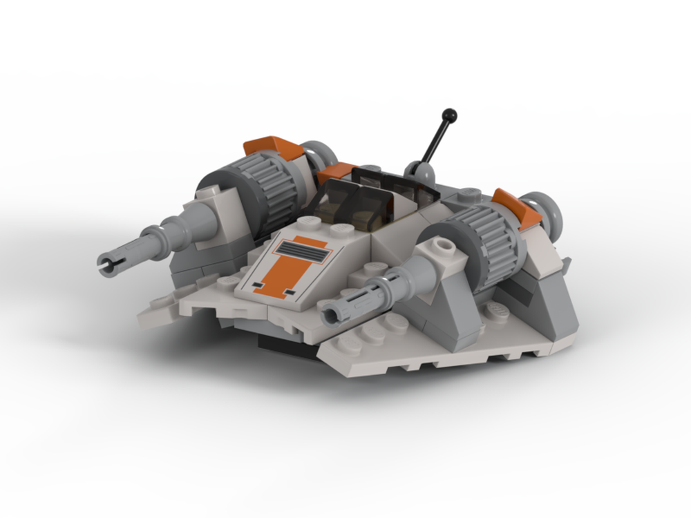 MOC Movie Accurate Snowspeeder Microfighter by | Rebrickable - Build with