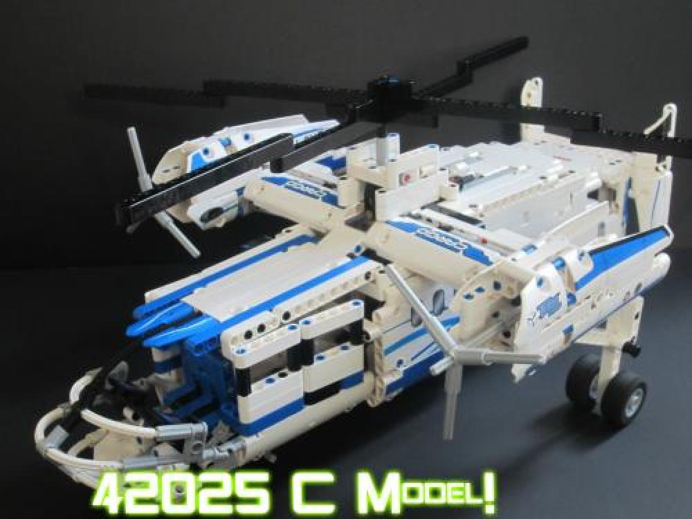 LEGO MOC LEGO 42025 C MODEL: FAIREY ROTODYNE, AKA THE HELIPLANE 