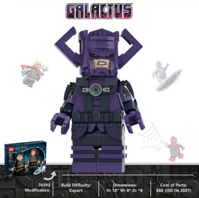 LEGO MOC Galactus - Buildable Figure by Dream Bricks | Rebrickable - LEGO