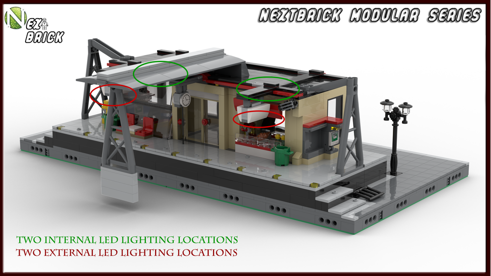 LEGO MOC NEXTBrick System Modular Train Station by CyberLogic ...