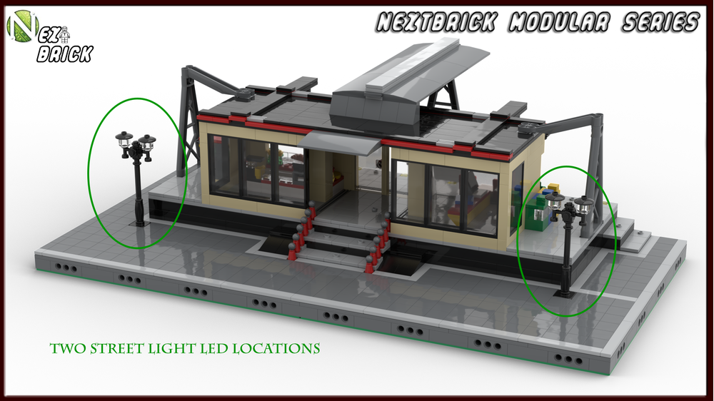 LEGO MOC-48710 NEXTBrick System Modular Train Station by CyberLogic ...