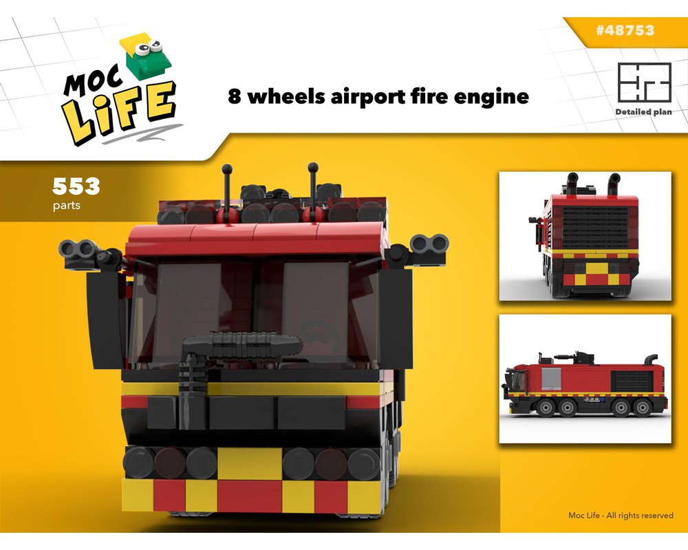 lego airport fire truck instructions