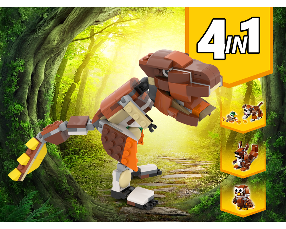 LEGO MOC 31044 T-Rex Dinosaur Alternative Build by BuildMaster