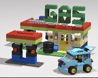 10698 Gas Station + Car