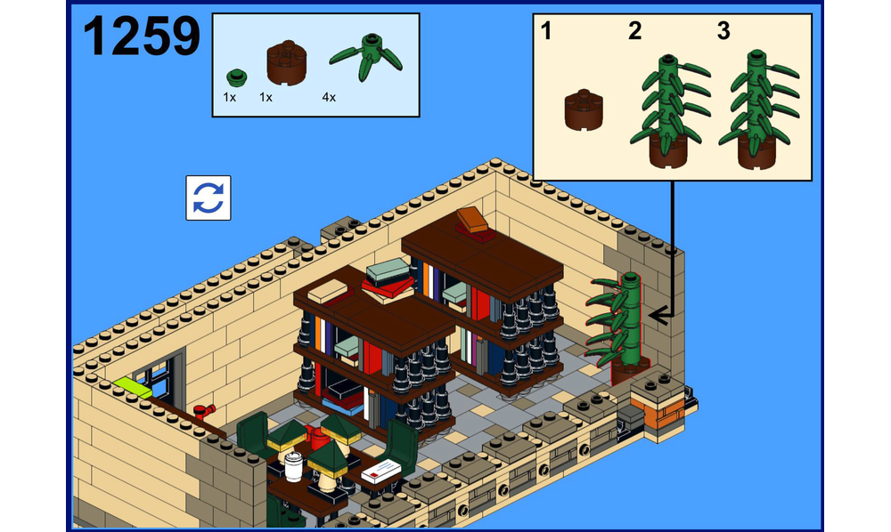 LEGO MOC Modular School by peedeejay Rebrickable Build with LEGO