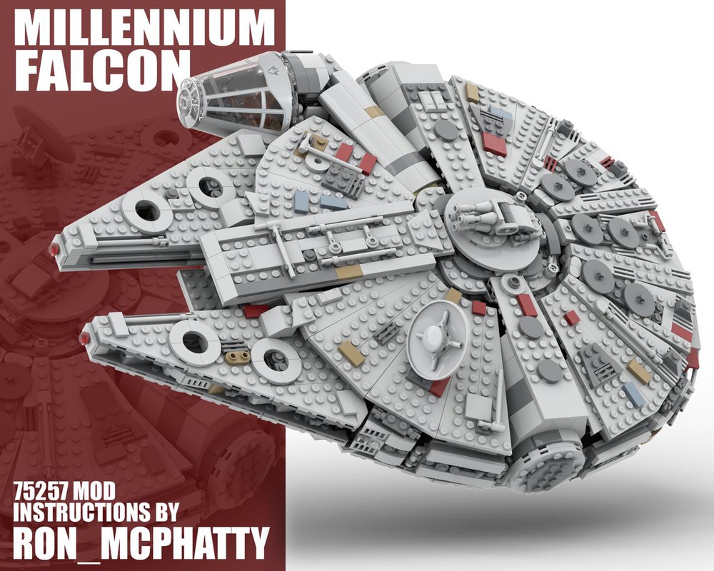 LEGO MOC Millennium Falcon 75257 MOD by AlvarVS