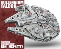 LEGO MOC Millennium Falcon set 75257 MOD by ron_mcphatty