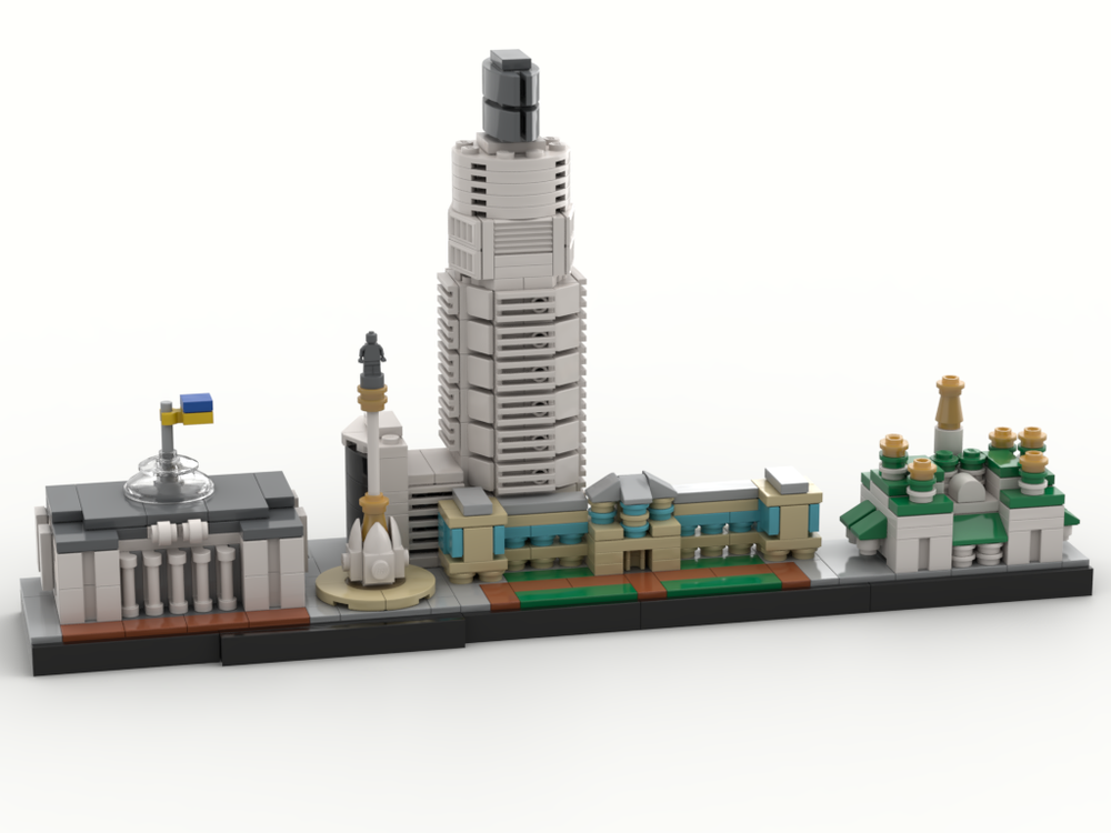 LEGO MOC Kyiv (Kiev) Skyline by klosspalatset | Rebrickable Build with LEGO