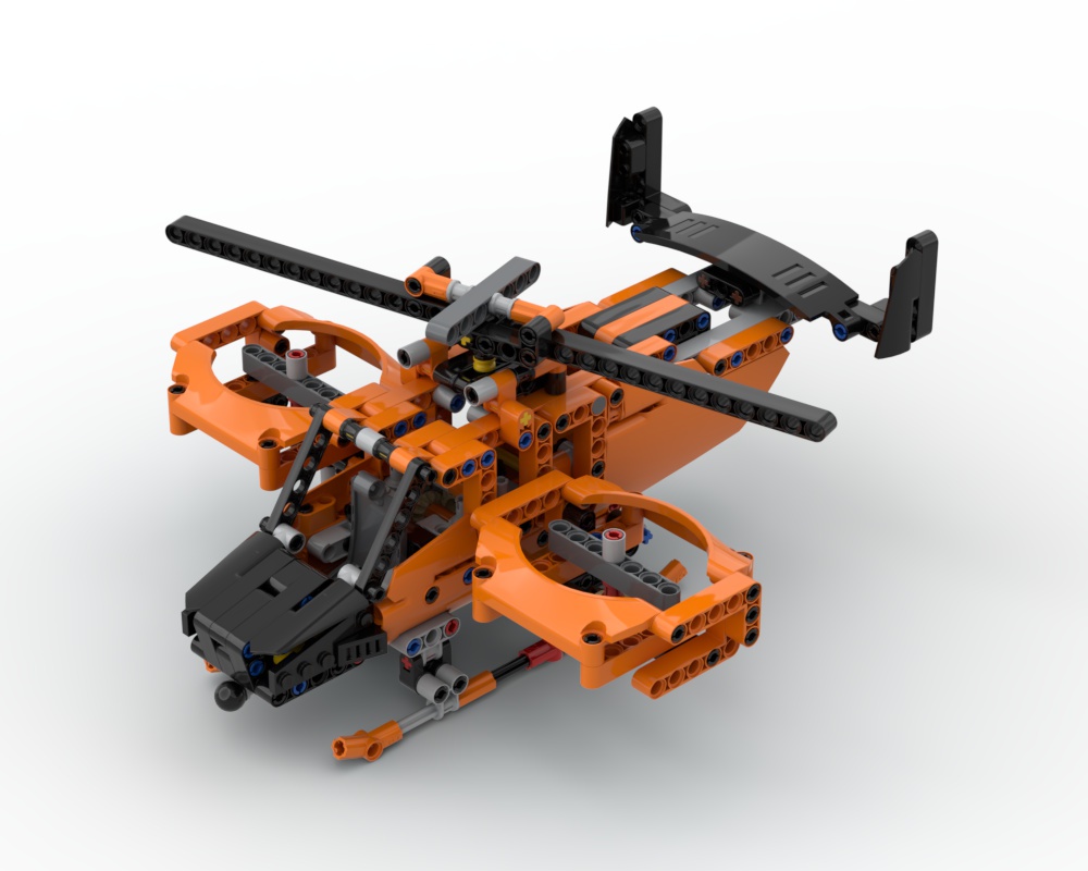 LEGO MOC 42093 Tiltrotor Gyrodyne by Nequmodiva | Rebrickable 