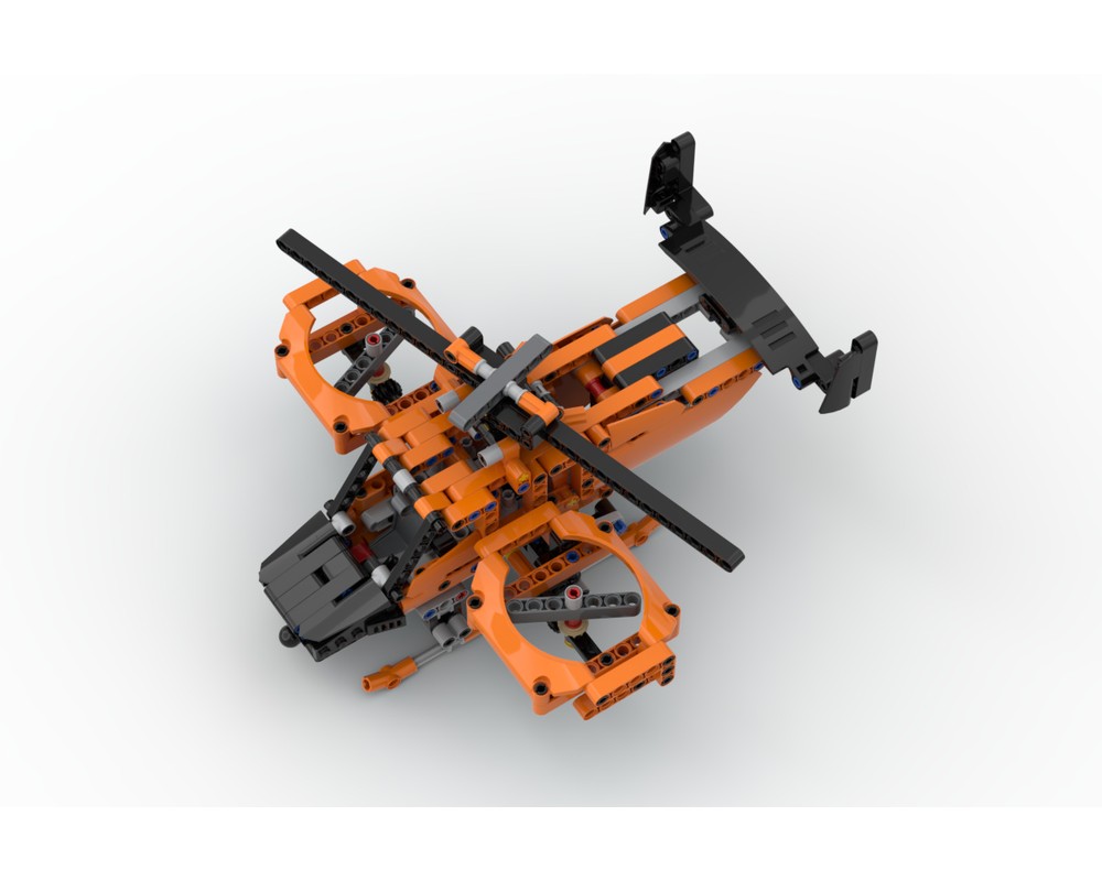 LEGO MOC 42093 Tiltrotor Gyrodyne by Nequmodiva | Rebrickable - Build ...