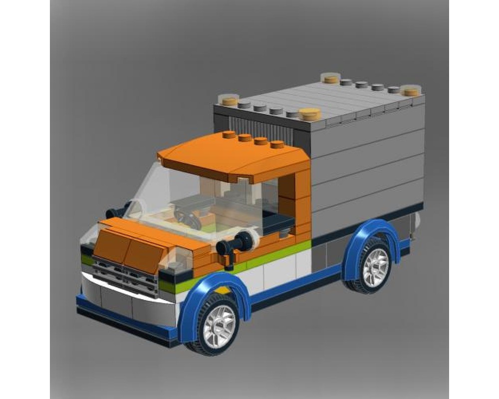 lego orange truck