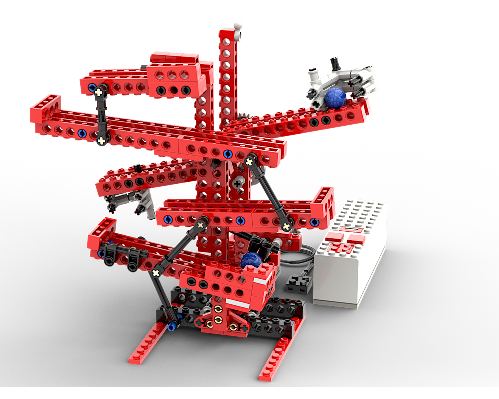 LEGO MOC Cascading marble ball track by Mr_rigo Rebrickable Build