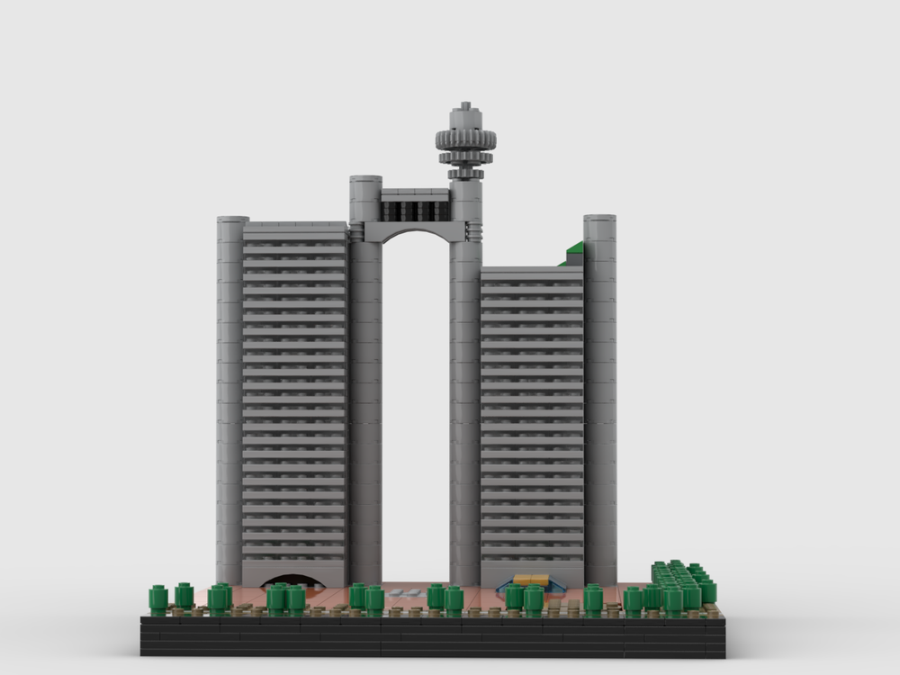 LEGO MOC Genex Tower at 1/650th Scale by FunnyTacoBunny | Rebrickable ...