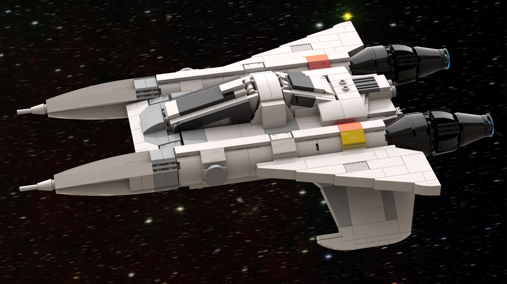 LEGO MOC Buck Rogers Starfighter 2.0 by apenello | Rebrickable 