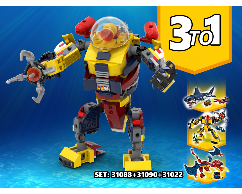 LEGO MOC 3 TO 1 Mega Robot Alternative Build | Build from set 31090 ...