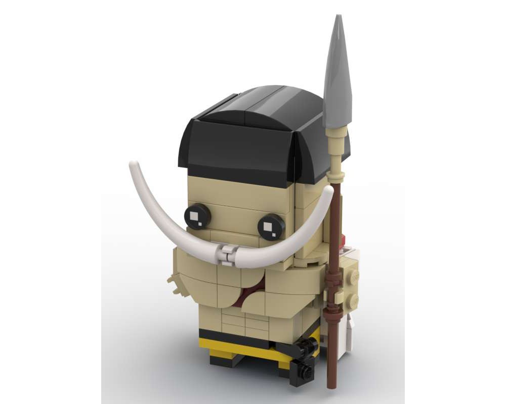 Lego Moc Brickheadz One Piece Edward Newgate By Noefixe Rebrickable Build With Lego