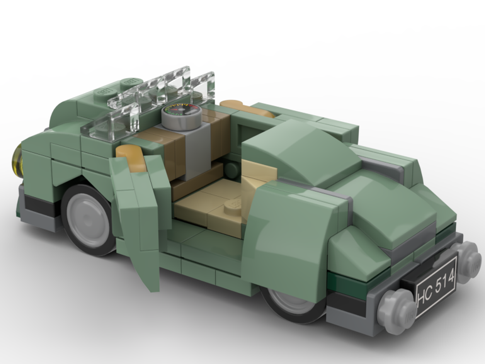 LEGO MOC Sand Green Car - 4 stud wide by sm6rf8 | Rebrickable