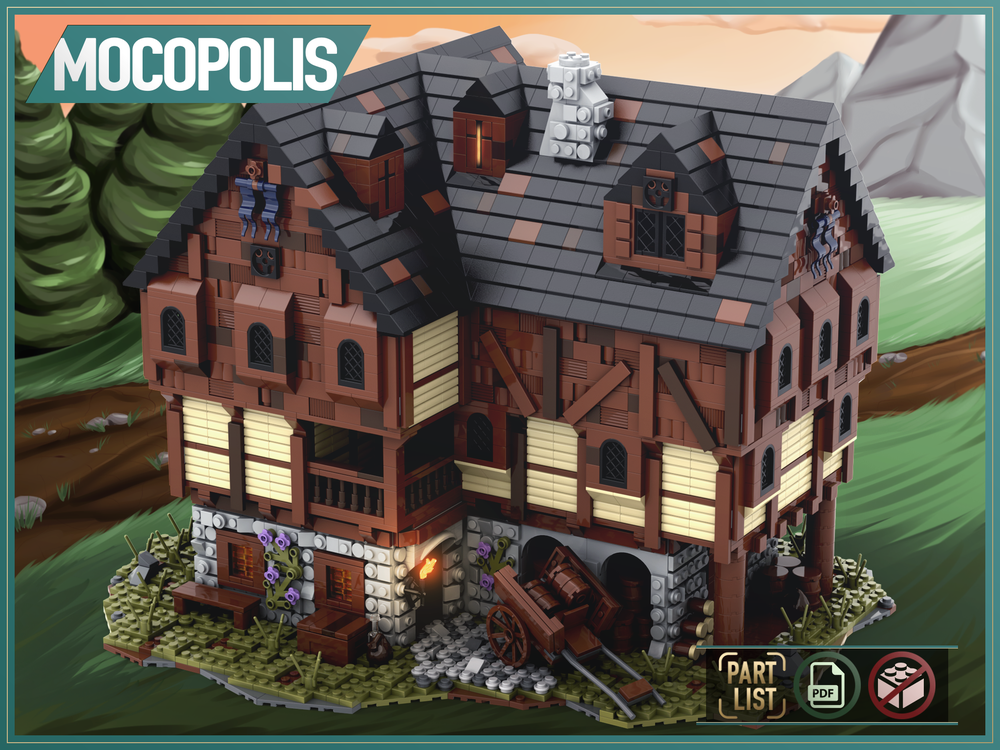 toxicity Viscous President LEGO MOC LEGO MOC Medieval House #3 (Tavern) | PDF instructions (NO PARTS)  by MOCOPOLIS | Rebrickable - Build with LEGO