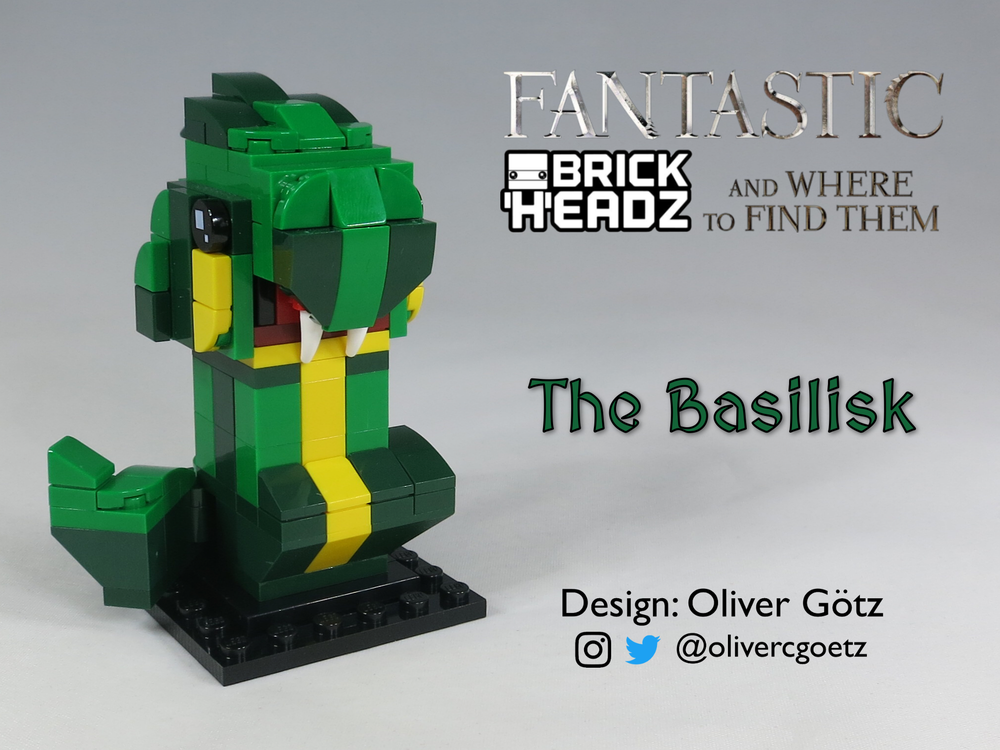 LEGO MOC Fantastic BrickHeadz and Where to Find Them: The Basilisk