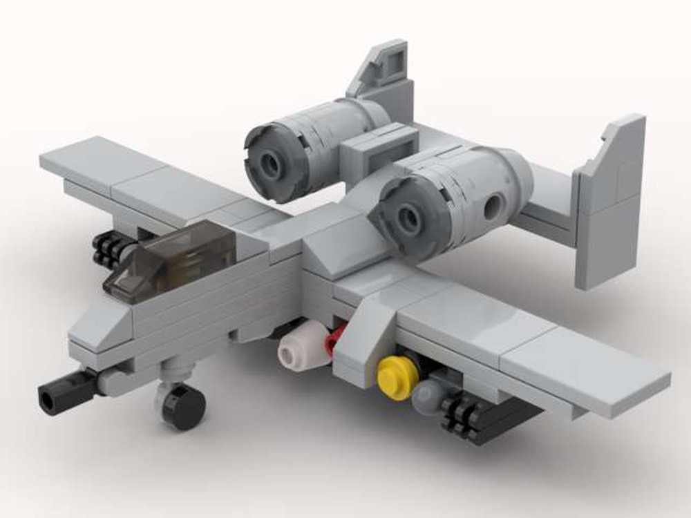 LEGO MOC A-10 Thunderbolt (''Warthog'') mini v1 [Remastered] by meregt ...